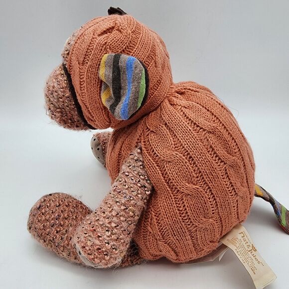 Nat & Jules Murray the Monkey Plush 9" Hand Me Down Stuffed Animal Knitzies 2013 - Picture 8 of 11